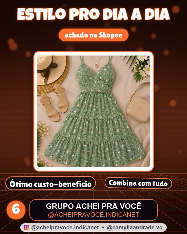 Vestido Feminino  Curto elegante Floral  com Bojo, Elastex nas Costas, Alças Reguláveis e Babados verão