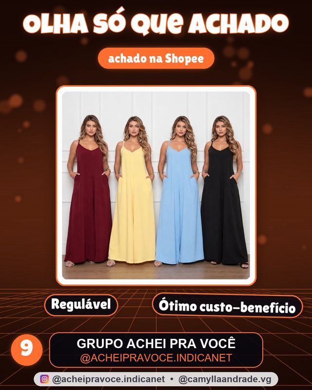 Macacão Pantalona Feminino Longo Plus Size com Bolso Alça Regulável Tecido Duna Elastano P M G GG G1 G2 12