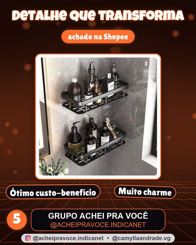 1/2 Peças Suporte de Canto e Reta Porta Shampoo Prateleira Para Banheiro Organizador com Adesivo