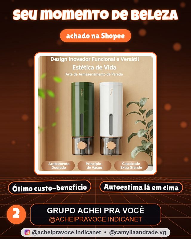 Dispenser de Sabonete Líquido de Parede 450ml Sem Furos, Luxo, Compatível com Shampoo, Condicionador, Álcool em Gel para